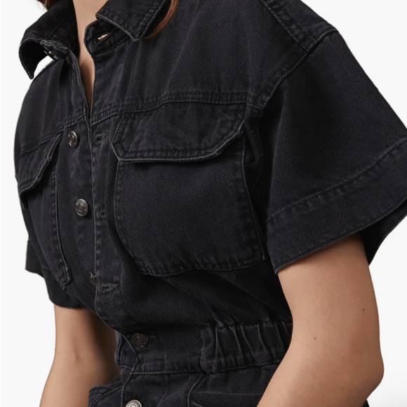 FREE PEOPLE Black Denim Jumpsuit SIZE XS - Picture 5 of 8